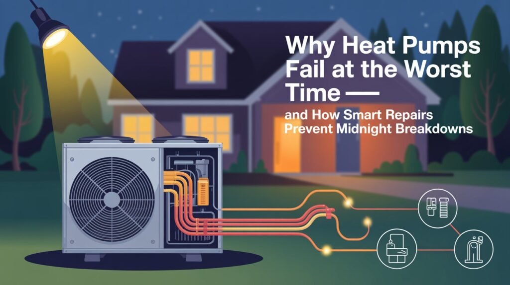 Why Heat Pumps Fail at the Worst Time—And How Smart Repairs Prevent Midnight Breakdowns