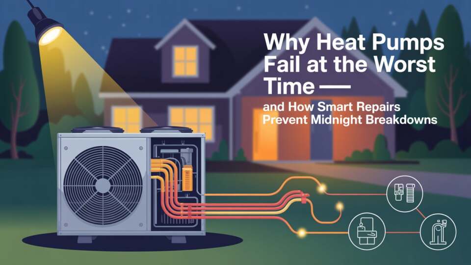 Why Heat Pumps Fail at the Worst Time—And How Smart Repairs Prevent Midnight Breakdowns