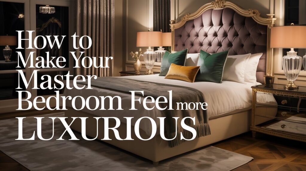 How to Make Your Master Bedroom Feel More Luxurious
