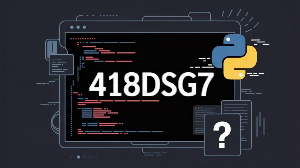 418dsg7 Python Explained: What It Is, Why It Appears, and Safer Python Alternatives 418dsg7 Python Explained What It Is, Why It Appears, and Safer Python Alternatives