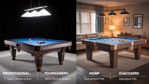 How Do Professional-Grade Pool Tables Differ From Home Models