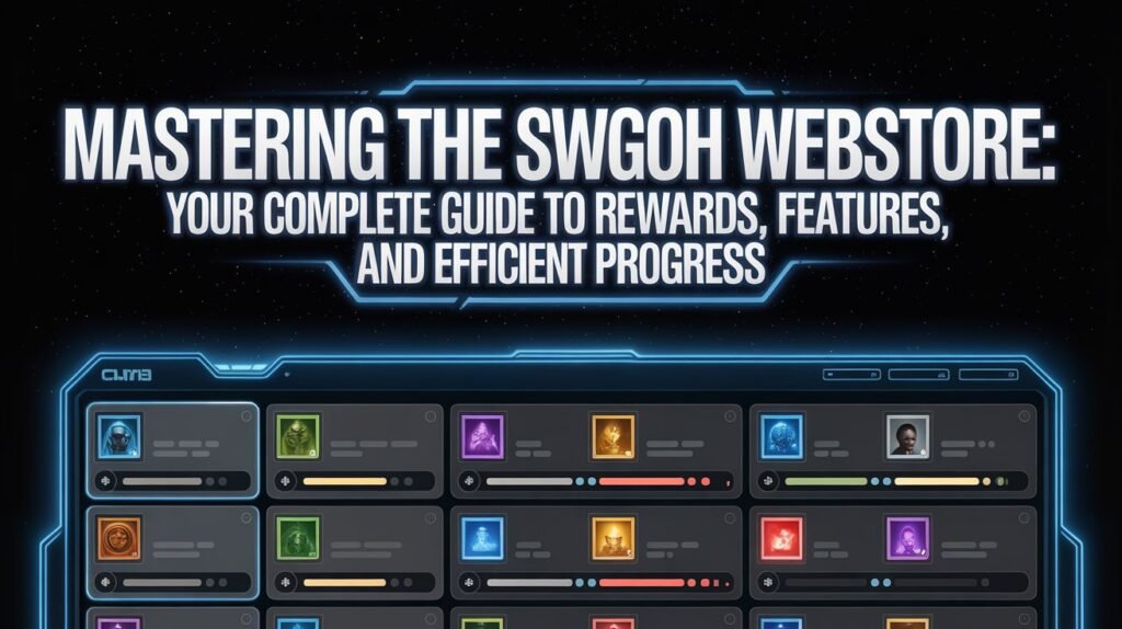 Mastering the SWGOH Webstore Your Complete Guide to Rewards, Features, and Efficient Progress