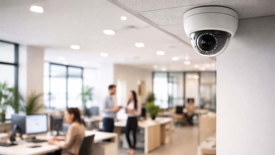 Cameras in the Background, Not the Centre Living With Commercial CCTV Security Cameras