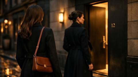 Riley and Renee in a Private World of the lv crossbody bag